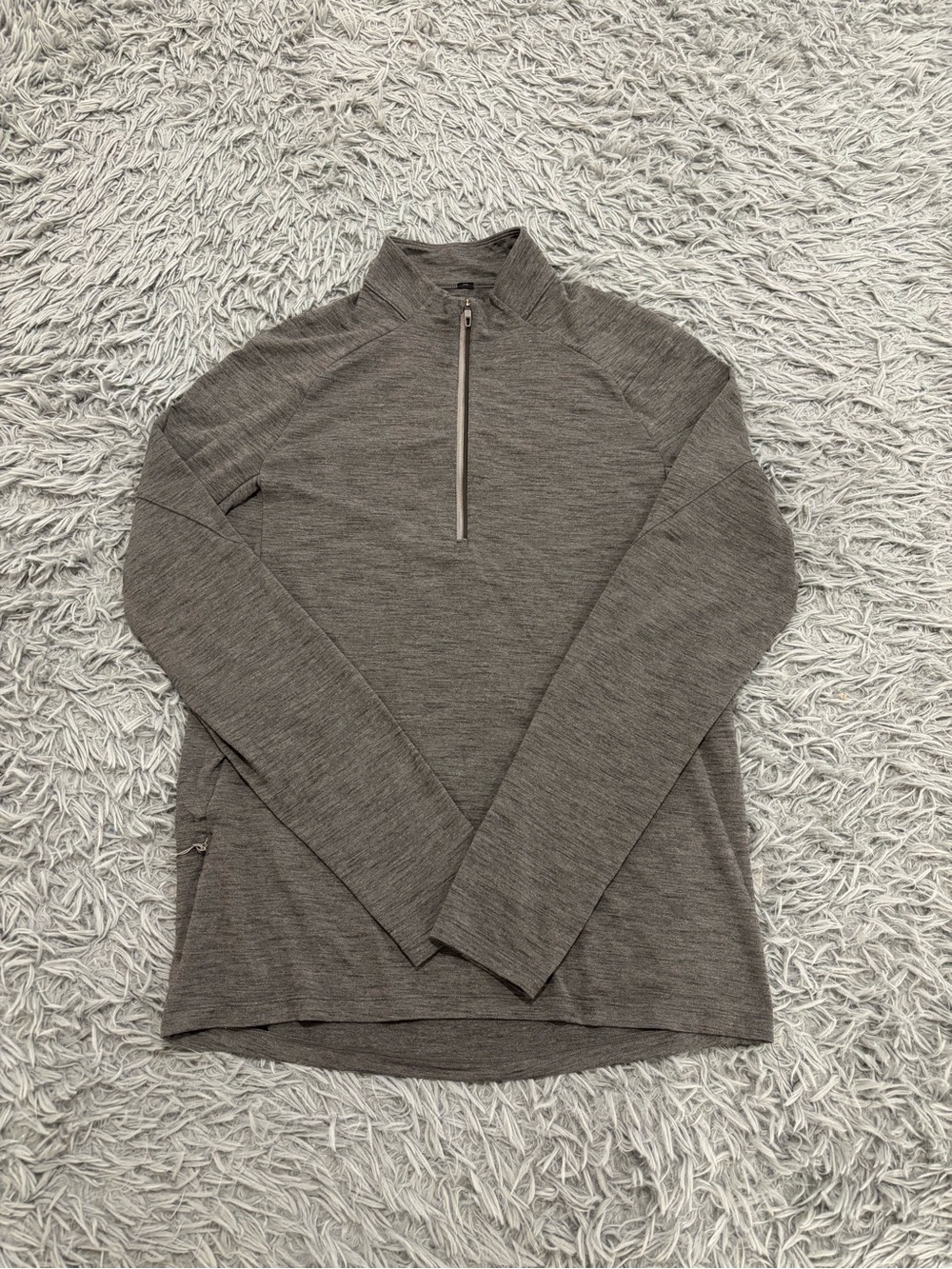 Lululemon Surge Warm 1/2 Zip Pullover Men's Medium Grey Long Sleeve Athleisure